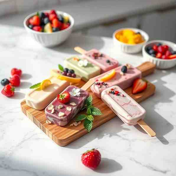 Healthy Frozen Yogurt Bars - Easy Recipe for Delicious Snacks